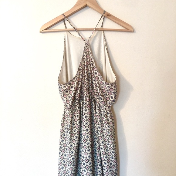 Soprano Pale Yellow Boho Midi Summer Dress - Picture 4 of 10